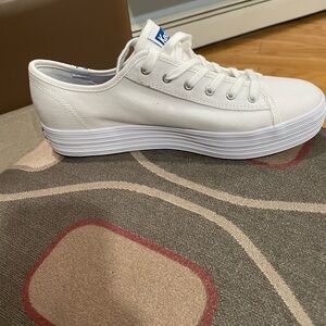 New Keds Women White Sneakers.